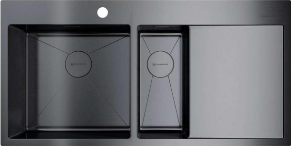 Комплект Omoikiri AKISAME 100-2 GM-L, KANTO PVD GM